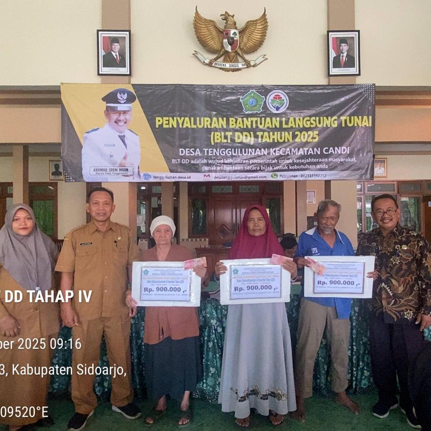 Pemdes Tenggulunan Salurkan BLT DD Tahap 4 Tahun 2025
